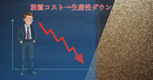 従業員の不調を早期発見する重要性を伝えるビジネス向けアイキャッチ画像